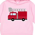 thumbnail image 3 of Inktastic Red Firefighter Fire Truck Toddler Hoodie, 3 of 4