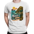 thumbnail image 2 of Smartprints Maui Hawaii Sunset Island Vibes T-Shirt White, Cotton, S, 2 of 4