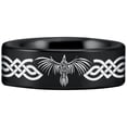 thumbnail image 4 of Tungsten Celtic Raven Ring, 4 of 7