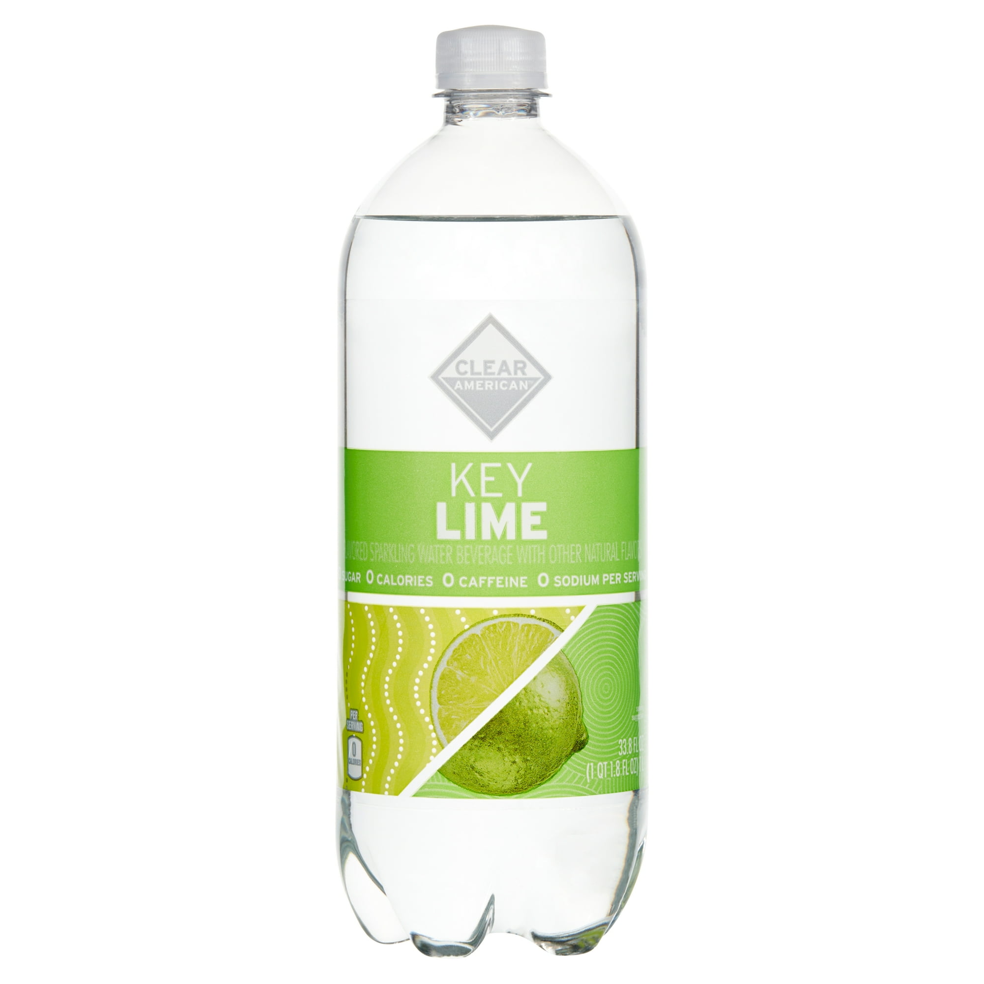 Clear American Key Lime Sparkling Water, 33.8 fl oz