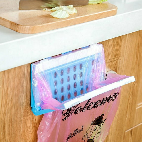 TINKSKY 2pcs Trash Bag Bracket Simple Design PP Hanging Storage for Household Users