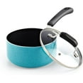 thumbnail image 7 of Cook N Home Nonstick Saucepan with Glass Lid 2.5 qt, Non-Stick Cookware Sauce Pan Multi-Purpose Cooking Pot, Induction Compatible, Turquoise, 7 of 7
