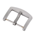thumbnail image 1 of Replacement Stainless Steel Buckle for Watch Bands - Leather Watch Straps Clasp in 16mm, 18mm, 20mm, 22mm, 24mm, 26mm, 1 of 6