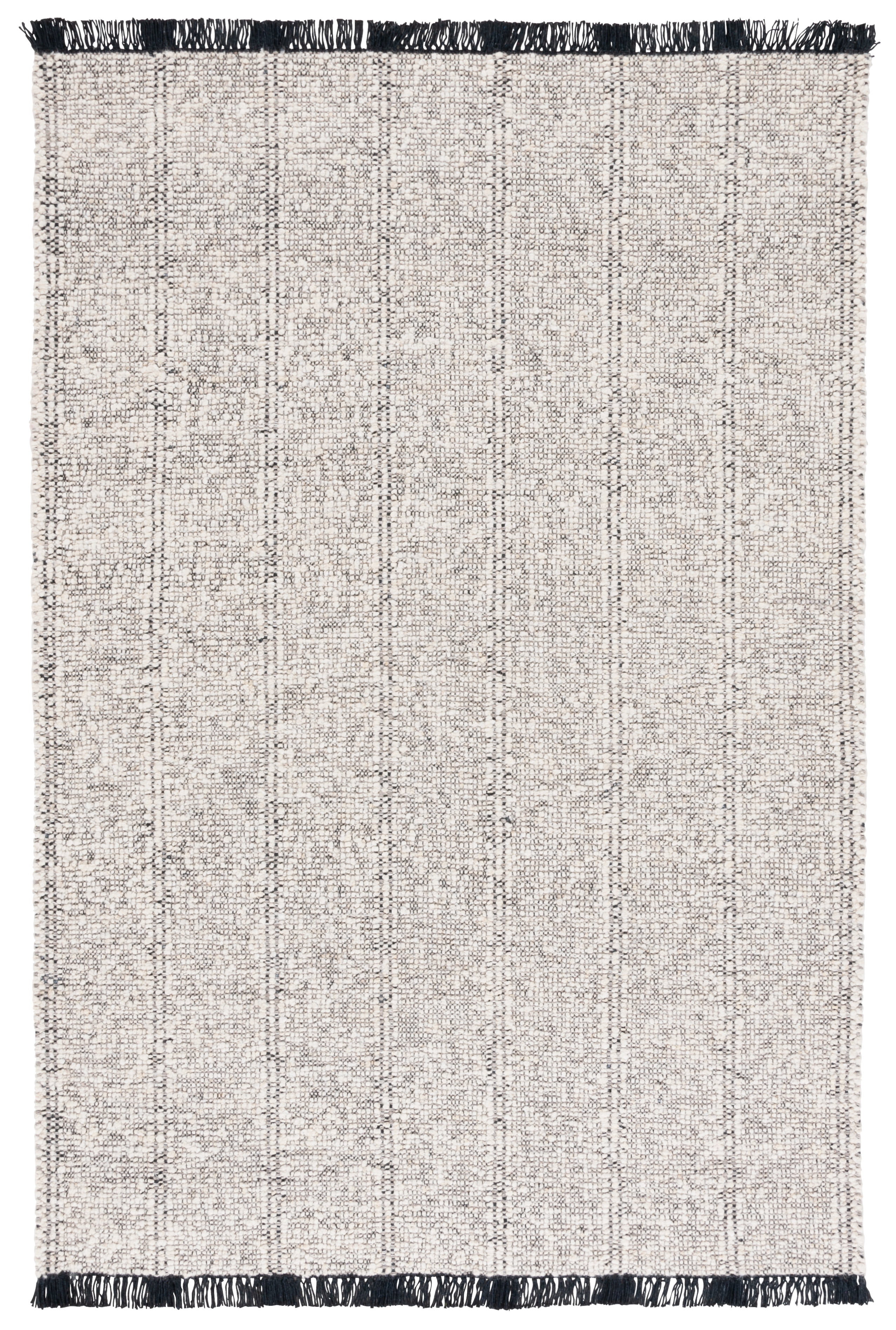 Safavieh Manhattan Thane Solid Area Rug, Ivory/Black, 3' x 5'