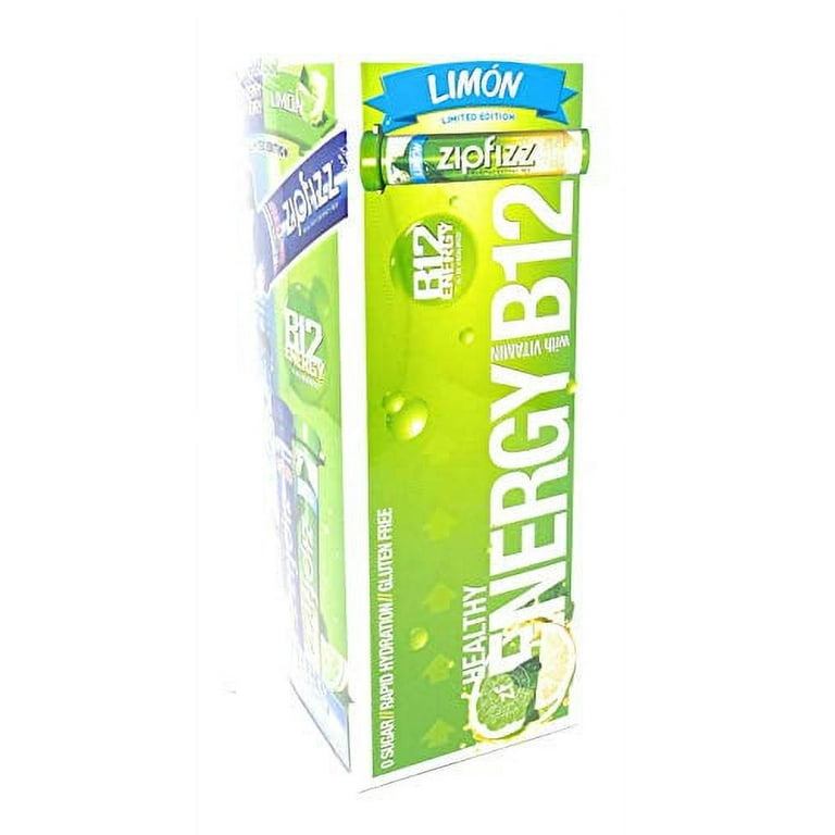 Zipfizz B12 Energy Limited Edition 30 Tube Split Box - Blue