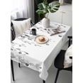 thumbnail image 6 of Grey Eucalyptus Leaves Table Cloth, Weeping Spring Botanical Summer Waterproof Tablecloth for Rectangle Tables, Reusable Washable Fabric Table Cover for Restaurant Kitchen Dining Tables 60"x120", 6 of 6