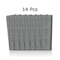 thumbnail image 6 of Pure Era Bullnose Carpet Stair Treads Cover 9" x 30" Classic Pattern Rug Indoor Non Slip Self Adhensive(Set of 14 Pieces,Gray Mini Diamond Trellis), 6 of 9
