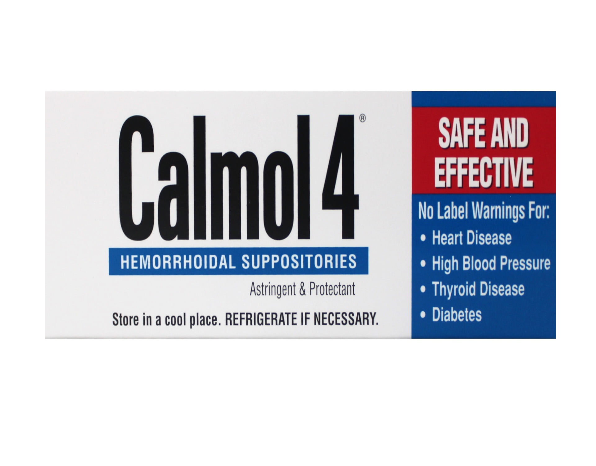 Calmol 4 Hemorrhoid Suppositories - 24 ct, Pack of 3