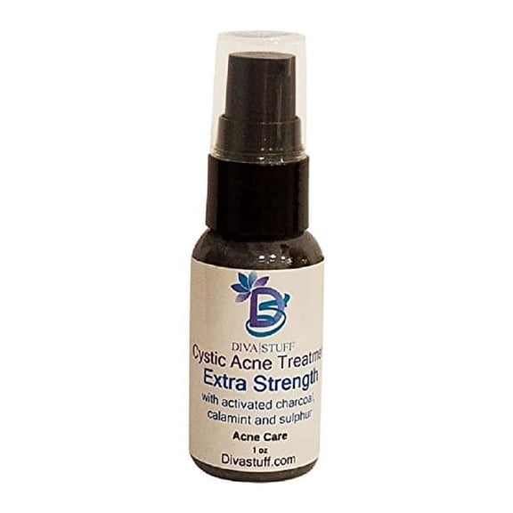 Cystic Acne Spot Treatment for Moderate to Severe Acne, (EXTRA STRENGTH) Fast Acting Formula Reduces Inflammation and Dries Out the Blemish Quickly, By Diva Stuff