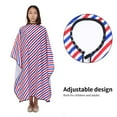 thumbnail image 1 of Coiffure Cape Réglable Barbe Wrap Durable Rouge + Blanc + Bleu Adultes pour les Enfants Salon, 1 of 8