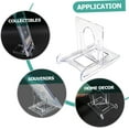 thumbnail image 3 of 6 Piece Game Card Rack Sports Card Rack Coin Display Easel One Click Ultra Photo Board Stand Bowl Display Rack Transparent Stand Easel for Display Photo Frame Cartoon Plastic, 3 of 5