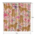 thumbnail image 5 of Animal Print Shower Curtain - Pet Lovers Cute Dog Pattern 72x72 Inch Waterproof Machine Washable Bathroom Drapes, 5 of 5