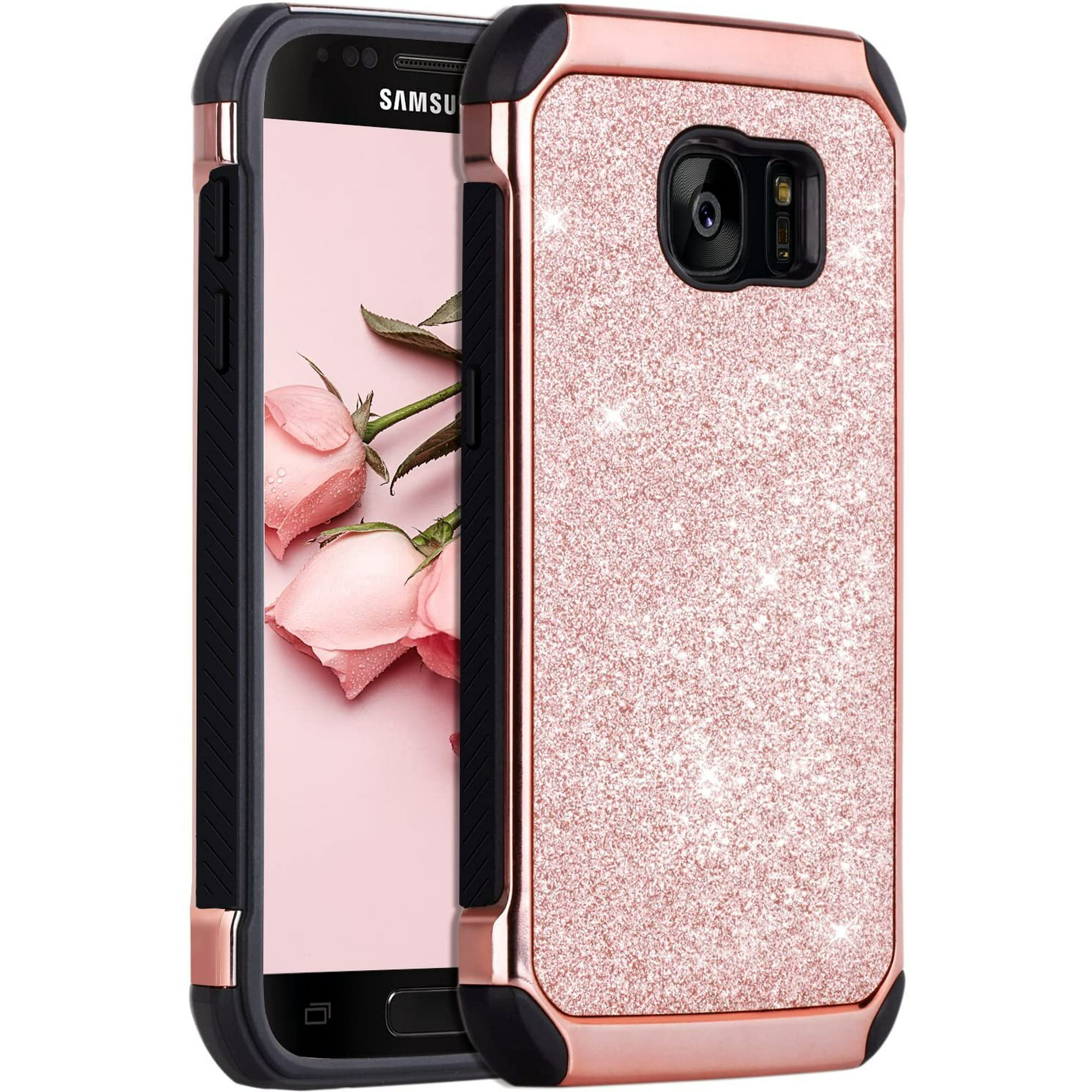 Vertolking Dapper Aarde Galaxy S7 Case, Samsung S7 Phone Case, BENTOBEN 2 in 1 Slim Dual layer  Glitter Bling Hybrid Hard Cover Soft Rubber | Walmart Canada