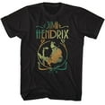 thumbnail image 1 of Jimi Hendrix Gradient Circle Black Adult T-Shirt Lt, 1 of 2