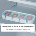 thumbnail image 5 of Ice Pop Mold, Flexible Silicone Freezer Molds Set of 4 Unique Animals Shape, Popsicle Makers With Reusable Sticks, Dishwasher-Safe & BPA-Free with Dustproof Lid, 6 Ice Cream Sticks, 5 of 8