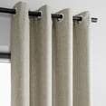 thumbnail image 2 of HPD Half Price Drapes Taupe Grey Italian Faux Linen Room Darkening Curtains - 1 Panel - Window Curtains for Living Room & Grommet Curtains for Bedroom, 50W X 96L, 2 of 6