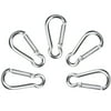 5PCS Aluminum Alloy D Carabiner Spring Snap Clip Hooks Keychain Climbing