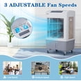thumbnail image 6 of 80W Evaporative Air Cooler, 2353CFM Portable Ice Cooling Fan w/Humidifier, Indoor Outdoor Evaporative Cooler with 7.9GAL Water Tank, 3 Speeds & 90°Swing, 4 Ice Packs, 6 of 11