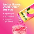 thumbnail image 3 of Bloom Nutrition Pop Prebiotic Soda, Raspberry Lemonade,12 fl oz, 4 Pack Cans, 3 of 8