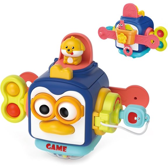 Busy Cube Toys for Boys,Sensory Toys for Toddlers,Montessori Toys,Travel Activities Busy Cube,Baby Gifts for Kids,Motor Skills Educational Learning Toys