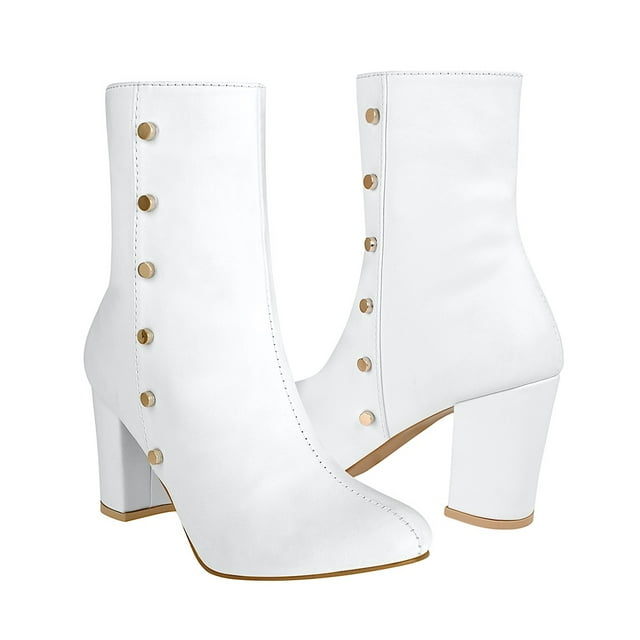 BOTINES MUJER STYLO 4311 SIMIPIEL BLANCO