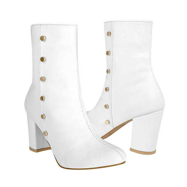 BOTINES MUJER STYLO 4311 SIMIPIEL BLANCO
