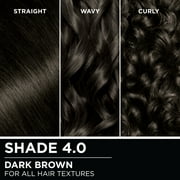 Garnier Olia Oil Powered Permanent Hair Color, 4.0 Dark Brown