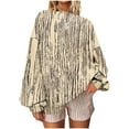 thumbnail image 3 of Craaazy Shirts For Women Crewneck Sweatshirts Striped Printed Comfy Pullover Long Sleeve Fashion Printed Tops Gifts For Women, 3 of 5
