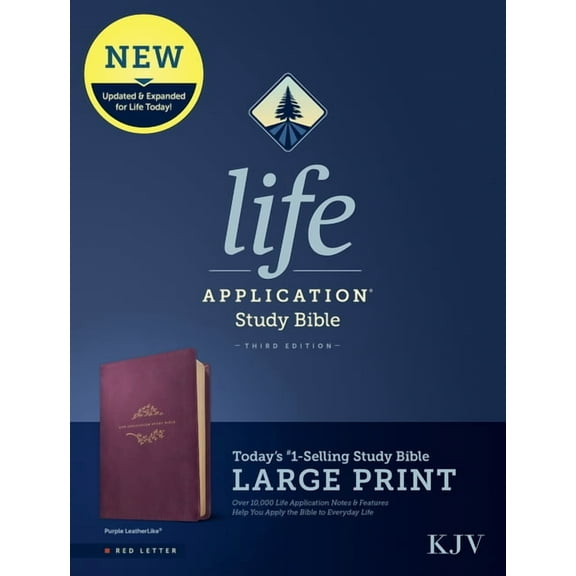 KJV Life Application Study Bible, Third Edition, Large Print (Leatherlike, Purple, Red Letter), (Hardcover)
