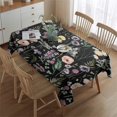 thumbnail image 2 of Pioneer Flower Floral Print Pattern Rectangle Tablecloth 60"x84",Waterproof Polyester Rectangle Table Cloth, Wipeable Spillproof Polyester Tablecloth for Dining, Camping, Indoor and Outdoor, 2 of 5