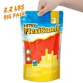 thumbnail image 4 of NiToy 2.2Lbs Play Sand, Never Dries Out-Fun for 3 Years and up Kids Bulk Refill for Sensory Sand Box Toys, Ideal for Shaping, Squeezing and Molding(Red), 4 of 7