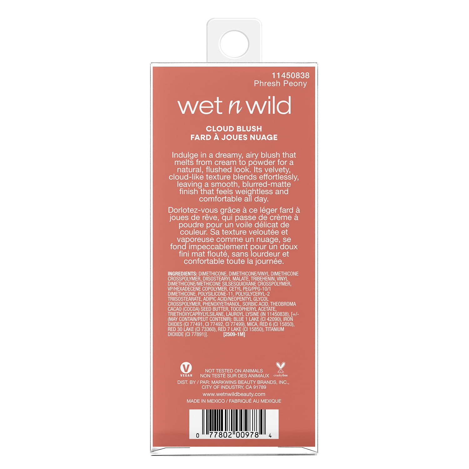 Wet n Wild Mother Fluffer Pudding Blush, Phresh Peony, 0.16 OZ