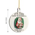 thumbnail image 1 of Puntoco Adorno De Madera De Papá Noel B, Decoración Del Hogar, 1 of 2