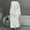 White, variant on FDGIU Women's Velvet Robe with Lace Patchwork, Soft Long Bathrobe, Cozy Length Sleepwear Nightgown