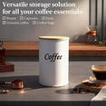 thumbnail image 4 of Airtight Coffee Jars,Coffee Container With Lid,Food Storage Jar,Metal Storage Canisters With Airtight Seal Lid,Seal Damp-Proof Kitchen Jar For Coffee, Tea, Sugar And More,Kitchen Storage,Black Sugar, 4 of 7