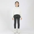 thumbnail image 4 of Miyanuby Girls Fleece Lined Leggings with Skirt Winter Warm Girls Tutu Skirt Pants Gray+Brown 3-11Y, 4 of 8