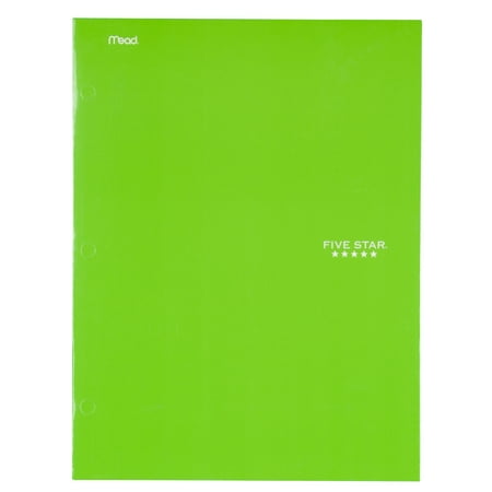 - Five Star 4-Pocket Paper Folder, Lime