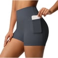 thumbnail image 2 of Neewe Biker Shorts Women Tummy Control Workout Shorts Women with Pockets High Waisted Yoga Running Gym Spandex Compression, 2 of 9