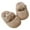 Beige, variant on HUANBAI Cozy Lined Slippers For Girls Warm Indoor Outdoor Soft Sole Winter Booties With Comfortable Kids Slide On Shoes For Toddler And Little 3-4 Years