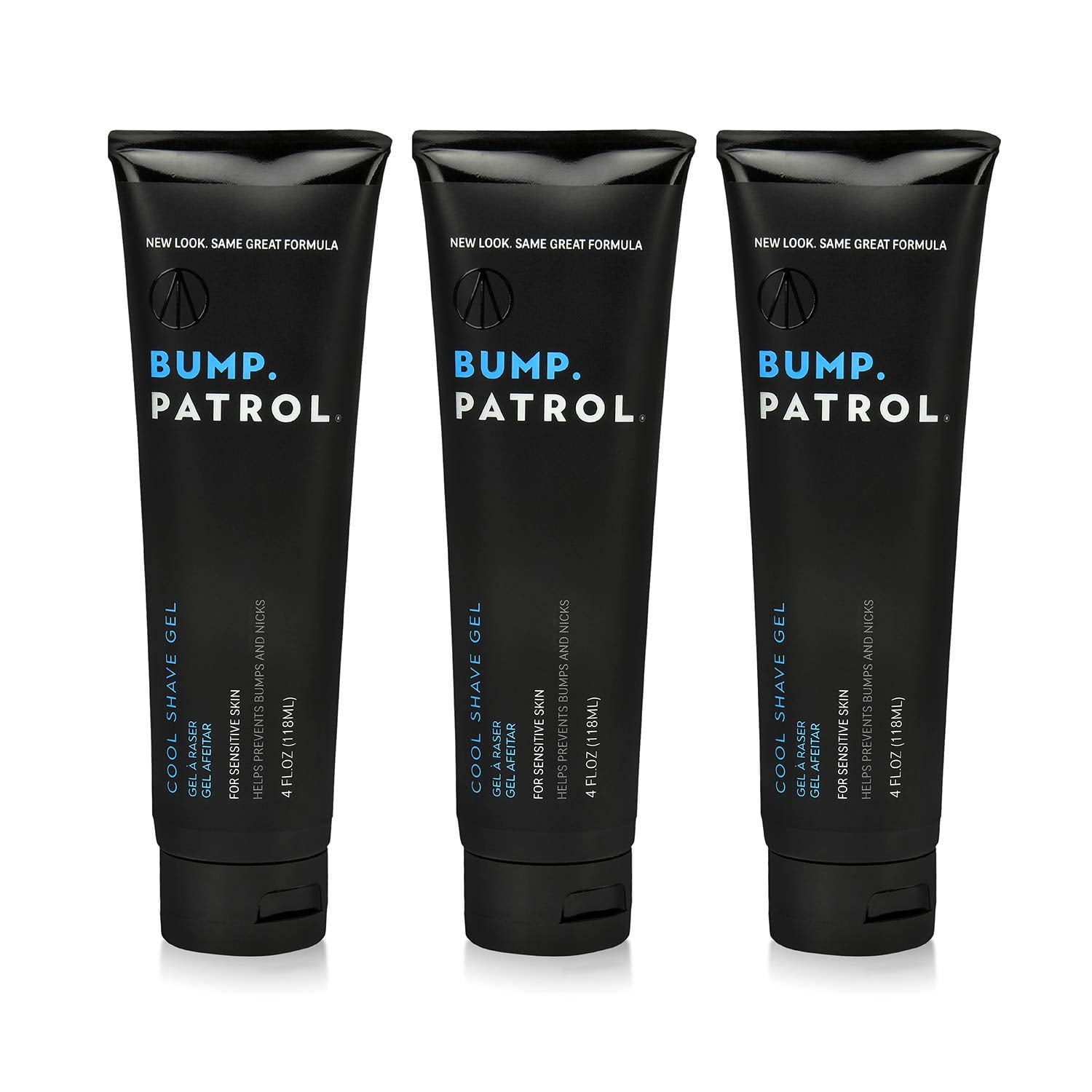 Bump Patrol Cool Shave Gel with Menthol, Sensitive Formula - 4 oz, 3 Pack, Clear shaving gel with menthol improves razor glide, soothes skin and reduces the look of bumps, redness, and irritation.