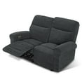 thumbnail image 3 of MCombo 64.6" Wall Hugger Power Loveseat Recliner Sofa with USB Ports, Reclining Loveseat for Small Spaces Living Room RV, Fabric PR635M1 (Dark Grey), 3 of 10