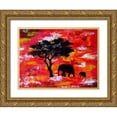 thumbnail image 1 of Posoldova, Tereza 18x15 Gold Ornate Wood Framed with Double Matting Museum Art Print Titled - Cielo D Africa, 1 of 4