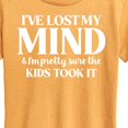 thumbnail image 3 of Instant Message - I've Lost My Mind - Women's Short Sleeve Graphic T-Shirt, 3 of 7