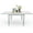 Ivory White(70.8"Lx32.7"Wx29.5"H), variant on TOTAL Outdoor Aluminum Extendable Patio Adjustable Dining Table with E-Coating for 4-6 People, Ideal for Garden, Lawn, Porch, or Bistro, Dark Brown