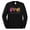 Black, variant on Peace Love Baseball Sports Mens Long Sleeve Shirt, Heather Grey, Medium