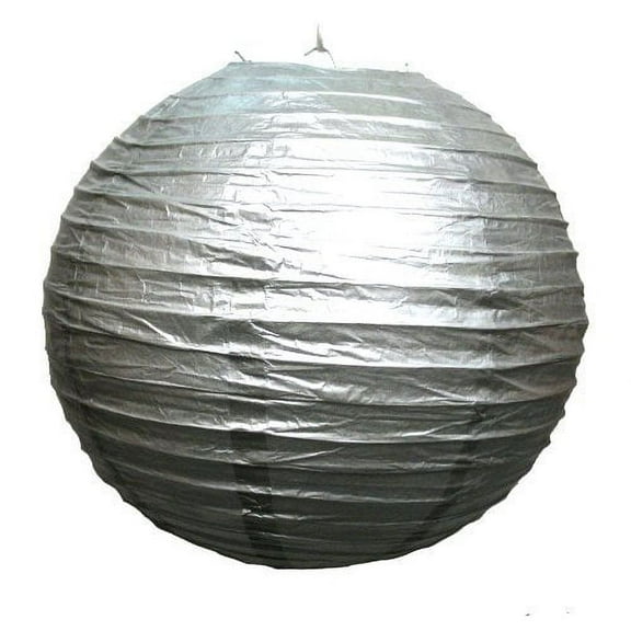Cool Fun 3-9163 Silver PaPer Lanterns - 6 Piece