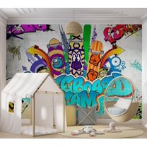 Street Art Wallpaper Wall Mural - Skateboard Team