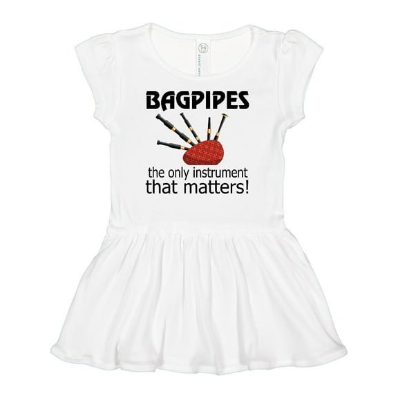 Inktastic Bagpipe Player Funny Music Joke Girls Baby Dress
