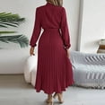 thumbnail image 4 of UPPADA Womens Fall Wedding Guest Dress Solid Long Sleeves Maxi Dress Elegant Evening Party Special Dresses Semi Formal Dresses for Women Plus Size, 4 of 5