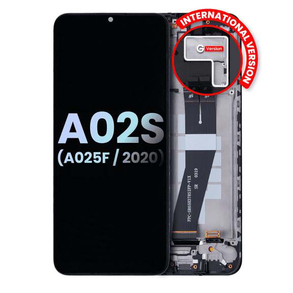 Replacement LCD Assembly With Frame For Samsung Galaxy A02S (A025F/2020) (Int'l Version) (Service Pack)(All Colors)